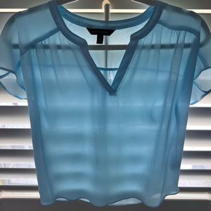 PAle blue blouse